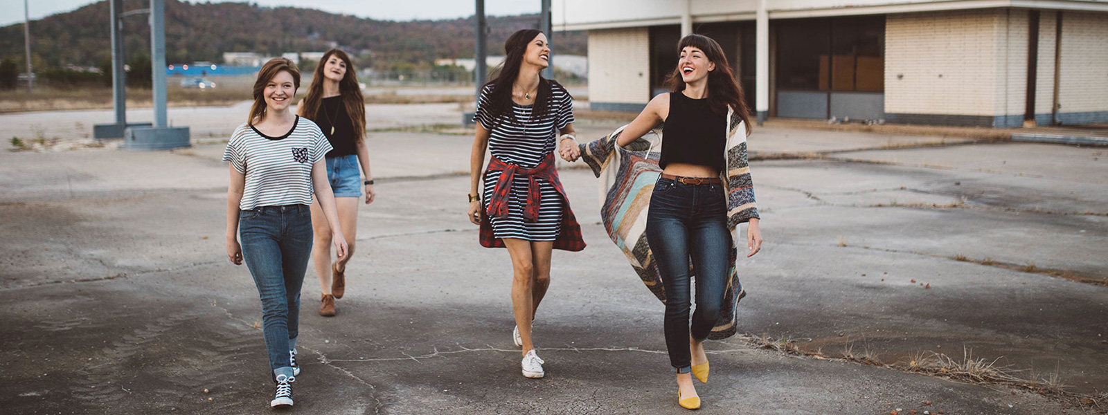 girls having fun